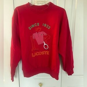 Lacoste Deep Red Crewneck
